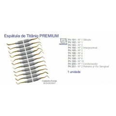 ESPATULA dental dental TITâNIO PREMIUM NUMERO 1